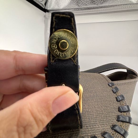 Fendi Vintage Black and Brown Crossbody Bag - Picture 9 of 15